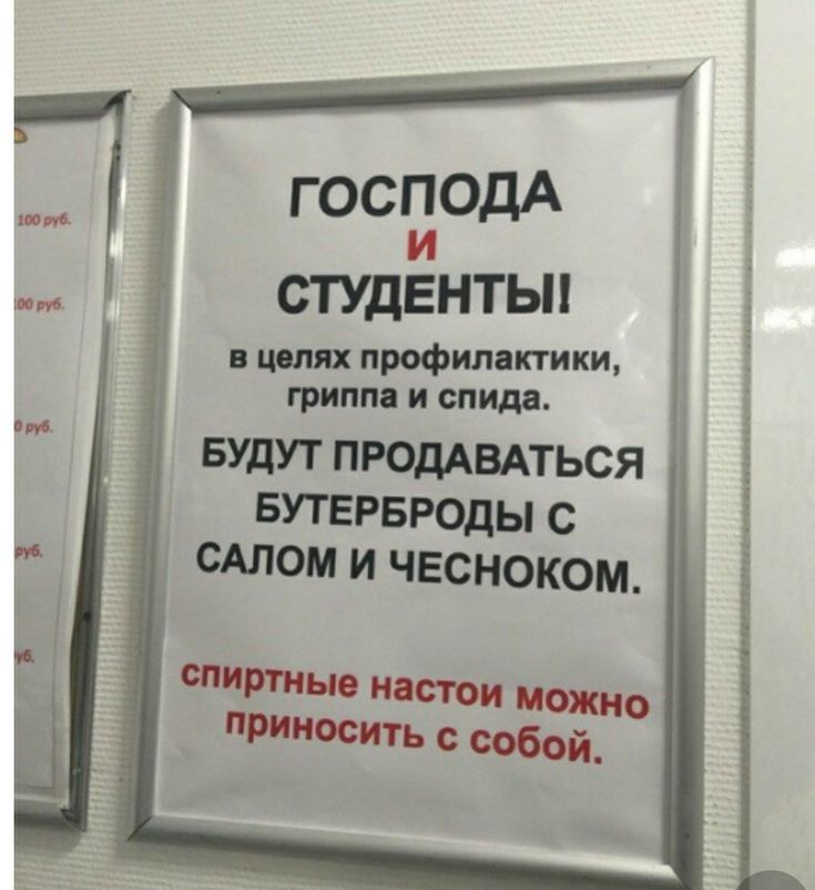 господА студенты профипдтки грипп и спим БУДУТ ПРОДАВАТЬСЯ БУТЕРБРОДЫ с САЛОН И ЧЕСНОКОМ