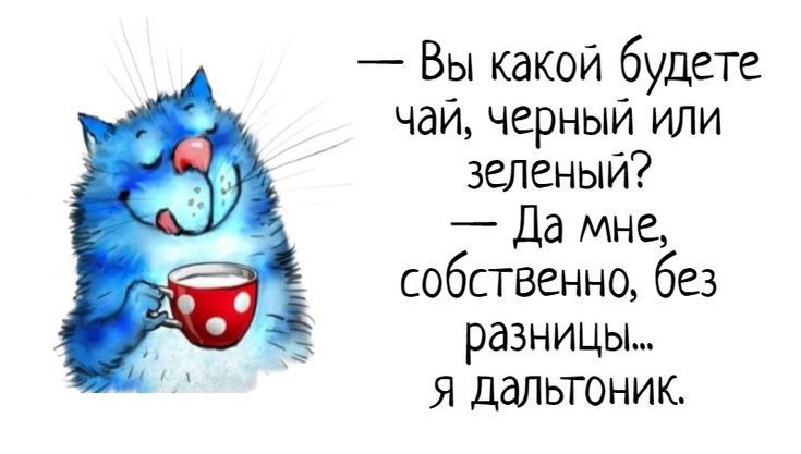 Вы какой будете чай черный или зеленый Да мне собственно без разницы я далы оник