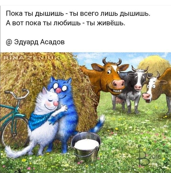 Пока ты дышишь ты всего лишь дышишь А вот пока ты любишь ты живёшь Эдуард Асадов