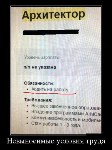 Архитектор _ зп не указана обязании Д ь ТрЕбОБЗНИЯ ЕННГе 7433053 ши А то Уь и имидж НСВЫНОСИМЫС УСЛОВИЯ труда