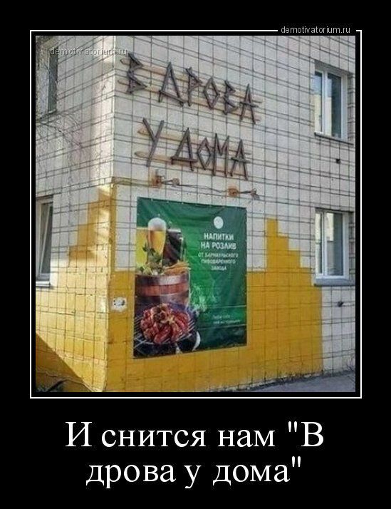 И снится нам В дрова у дома