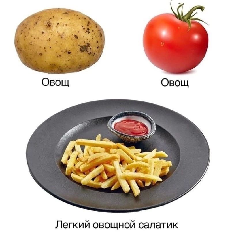 Легкий овощной салатик