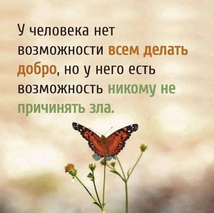 человека нет возможности всем делать добро но у него есть возможность никому не причинять зла ід