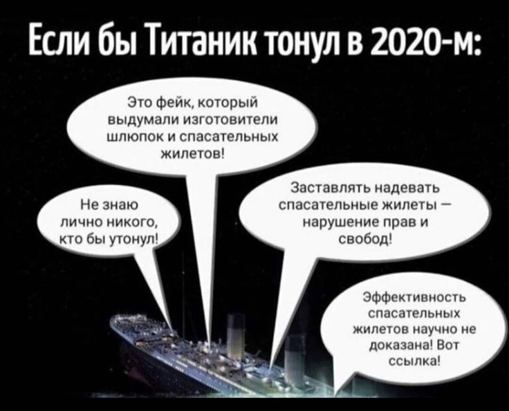 Если бы Титаник тонул в 2020 м