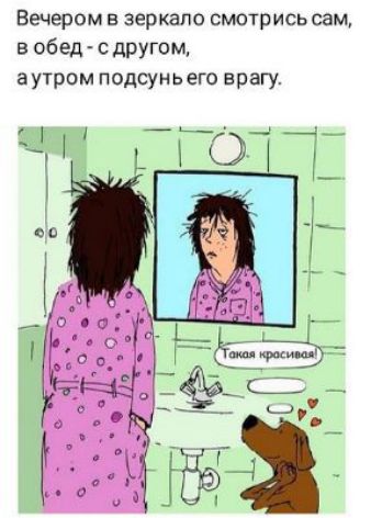 Вечером в зеркало смотрись сам в обед дРУГом а утром подсунь его врагу г і _л 1_