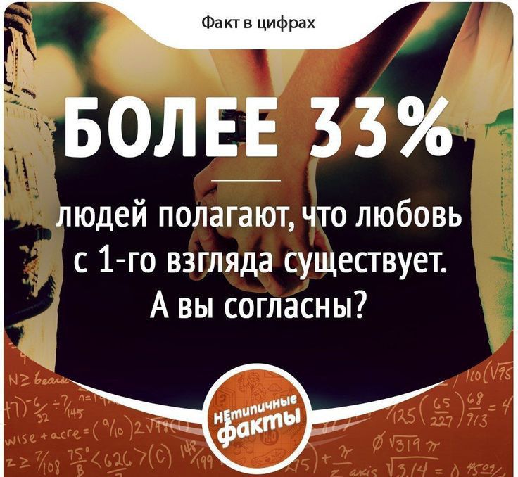 Фапв цифрах волн 33 людей полагают что любовь с 1го взгляда существует А вы согласны