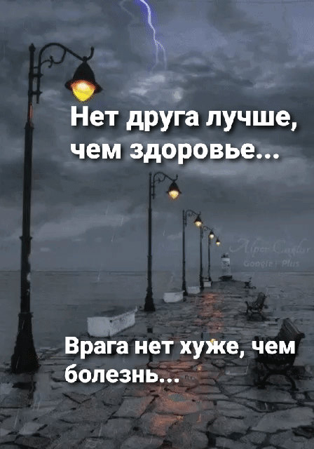 Нет друга лучше чем здоровье Врага нет хуже чем болезнь