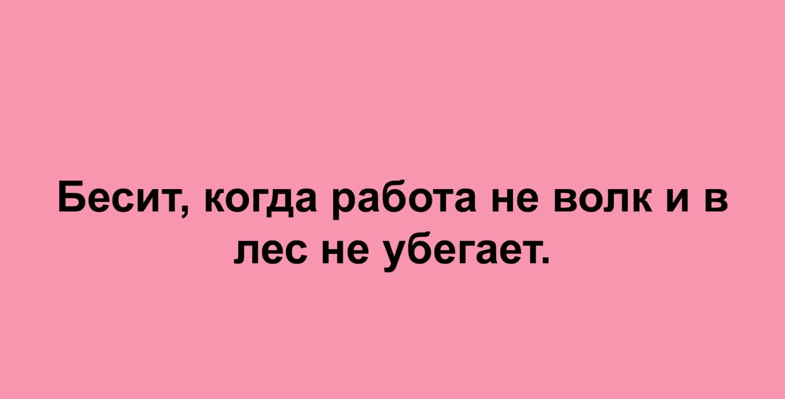 Бесит когда работа не волк и в пес не убегает ПпрэМсасаоіипі