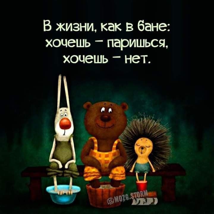 В жизни как в бане хочешь паришьсп хочешь нет