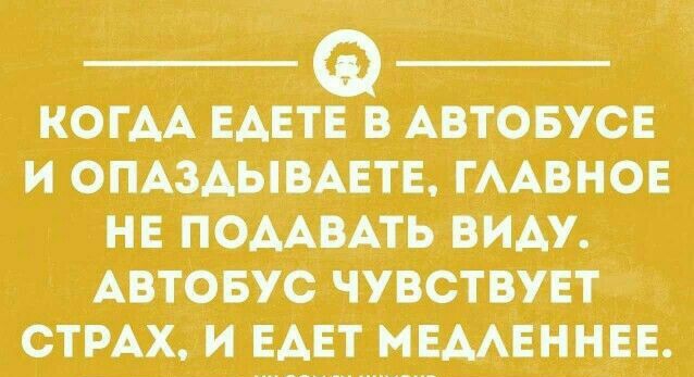 КОГАА ЕАЕТЕ В АВТОБУС И ОПАЗАЪШАЕТЕ ГААВНОЕ НЕ ПОААВАТЬ ВИАУ АВТОБУС ЧУВСТВУЕТ СТРАХ И ЕАЕТ МЩЕННЕЕ чистыми