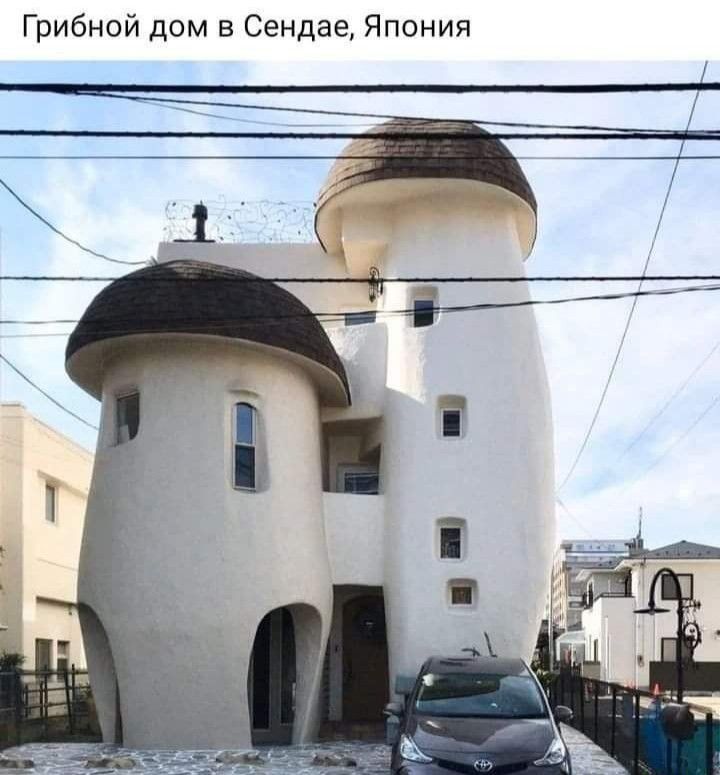 Грибной дом в Сендее Япония