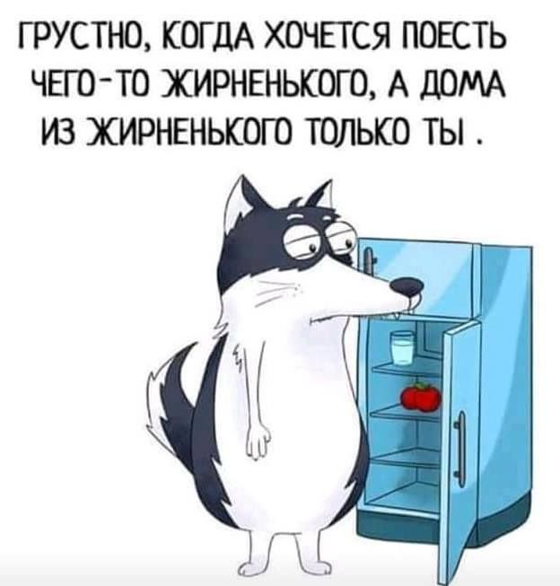 ГРУСТЮ КОГДА ХОЧЕТСЯ ПОЕСТЬ ЧЕГОТО ЖИРНЕНЬКОГО А дОМА ИЗ ЖИРНЕНЬКОГО ТОЛЬКО ТЫ