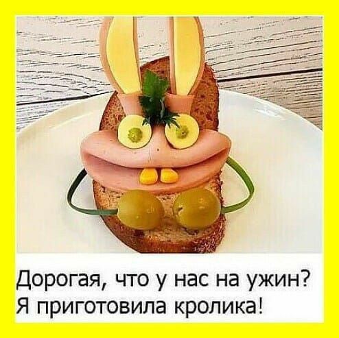 Дорогая что у нас на ужин Я приготовила кролика