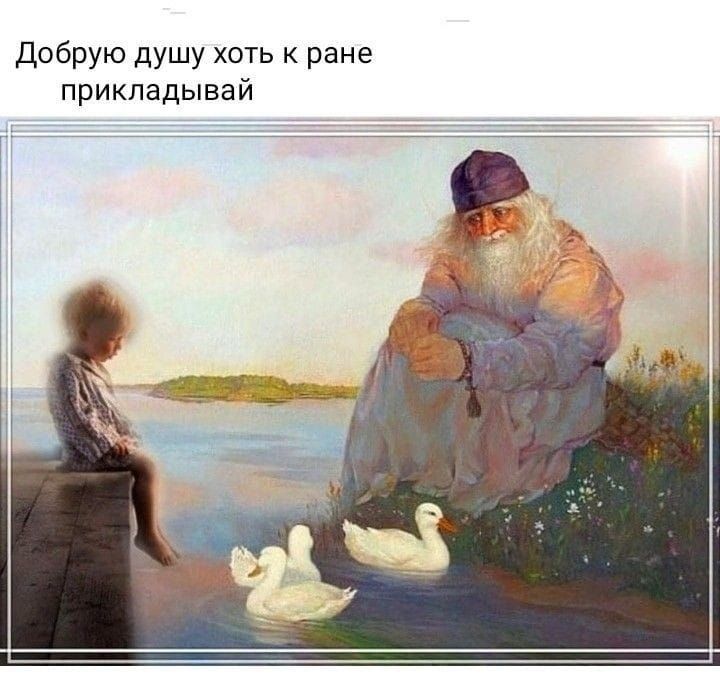 добрую душу хоть к ране прикладывай