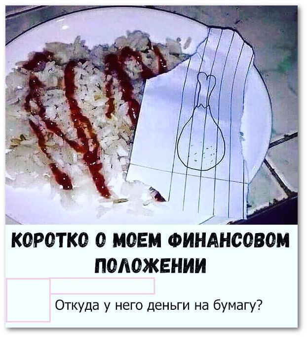 ПОЛОЖЕНИИ Откуда у него деньги на бумагу