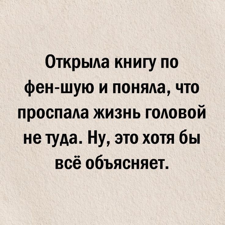 Открыла книгу по феншую и поняла что проспада жизнь годовой не туда Ну это хотя бы всё объясняет