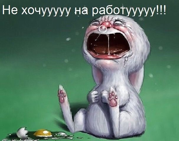 Не хочууууу на рабогууууу