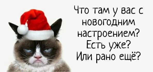 Что там у вас с новогодним настроением Есть уже Или рано ещё