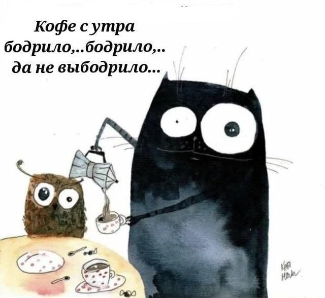 Кофе сутра бодрилободрило да не выбадршш