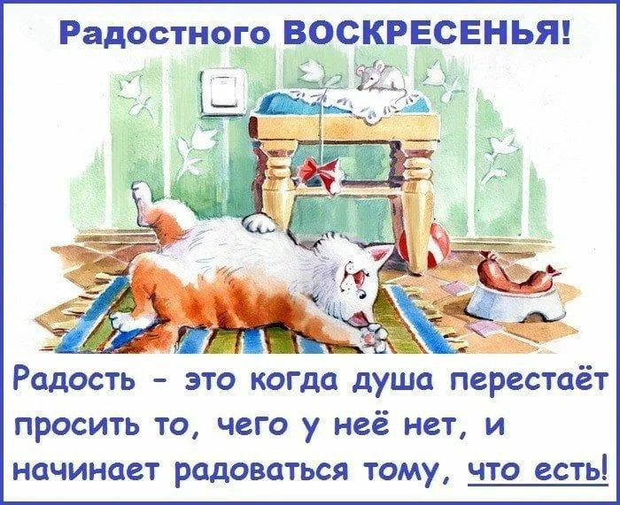 Радостного ВОСКРЕСЕНЬЯ Радость это когда душа перестаёт ПРОСИТЬ ТО ЧЕГО у неё НСТ и начинает РОДОВОТЬСЯ ТОМУ ЧТО естьі