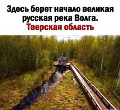 Здесь берет начало великая русская река Вона Тверская область