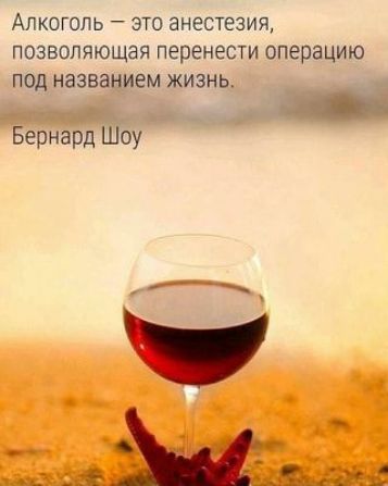 Алкоголь это анестезия позволяющая перенести операцию подназвашем жизнц _ ЕРНЗРд ОУ