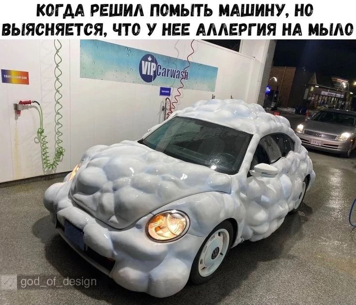 КОГДА РЕШИА ПОМЬПЬ МАШИНУ 0 ВЫЯСНЯЕТСЯ ЧТО У НЕЕ АЛЛЕРГИЯ НА МЫЛО 11