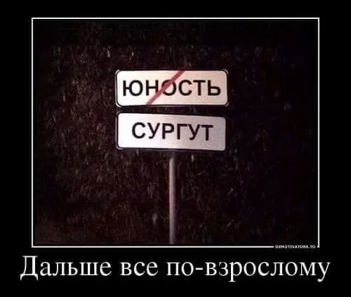 Дальше все повзрослому