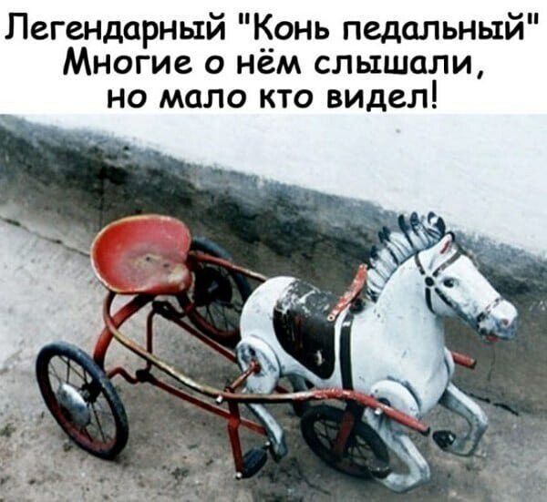 Легендарный конь педальныи Многие о нем слышали но мало кто видел