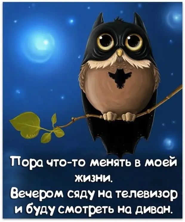 7 Поро что то менять в моей жизни ВеЧером сяду на телевизор и буду смотреть но диван