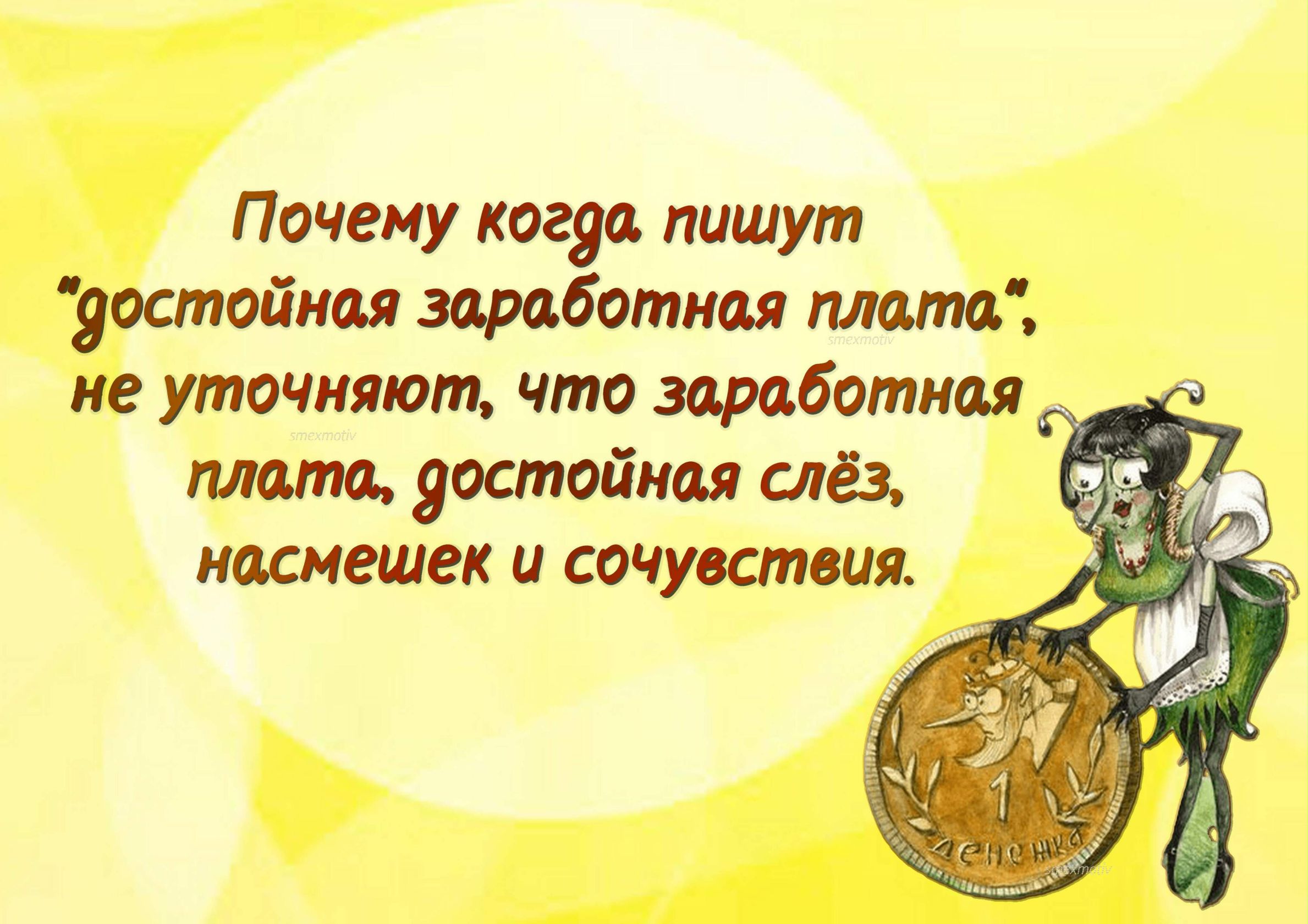 Почему когда пишут яостайная заработная мама не уточняют что заработная планш достойная слёз насмешек и сочувствия