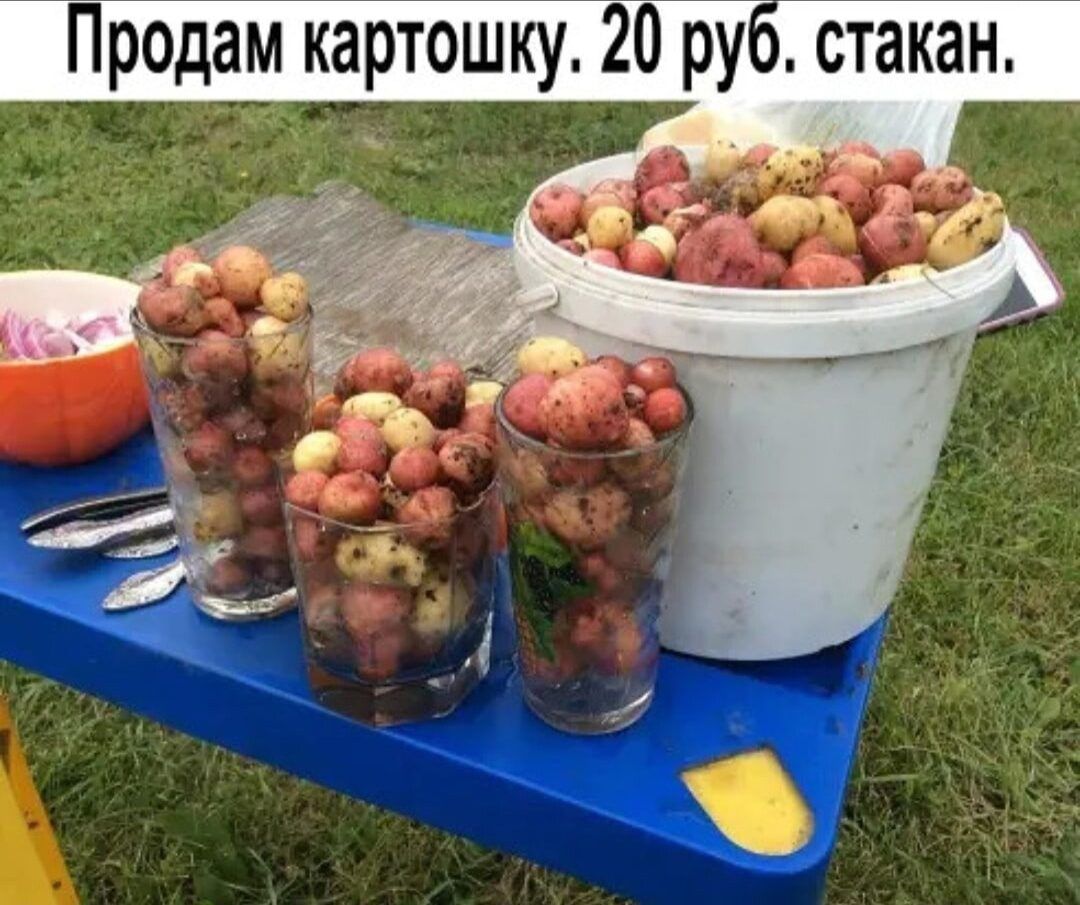Продам картошку 20 ру стакан _