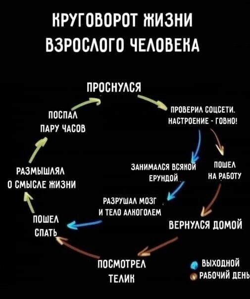 НРУГОВОРОТ ЖИЗНИ ВЗРОСАОГО ЧЕАОВЕНА ПРОБНУАСЯ пгптид пиши ппспм идвтіиик гпвип ПАРУ ЧАБПВ РПМНШАЯА РАБП п смыв жизни ШШШ РАЗРУШМ ММГ И И ТЕМ МИПШАЕМ Ёж И верится помой ппсмптри ТЕАИИ Бочий лень