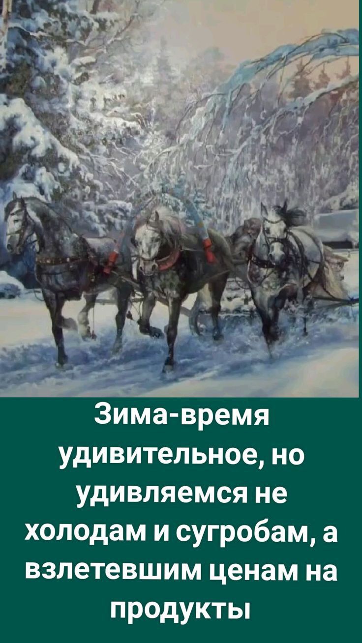 Зима время удивительное но удивляемся не холодам и сугробам а взлетевшим ценам на продукты