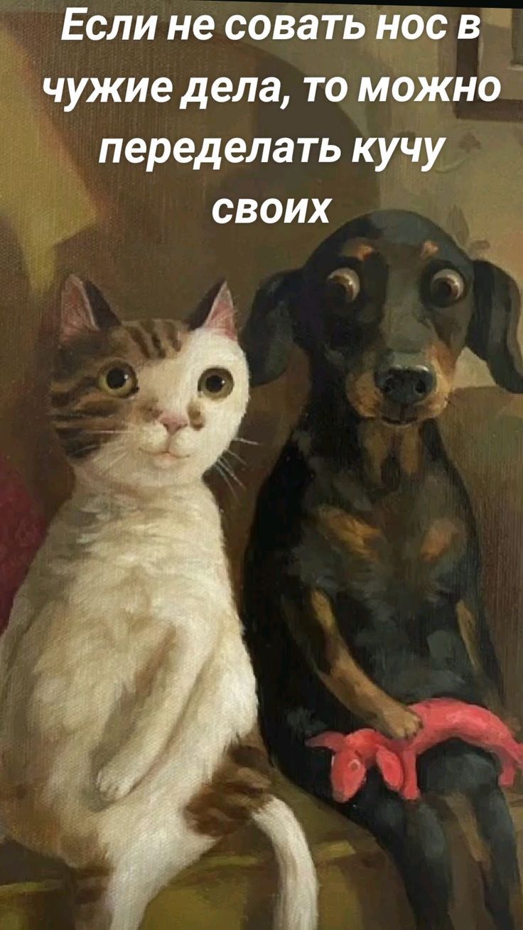 Если не совать нос він чужие дела то можно переделать кучу своих чт