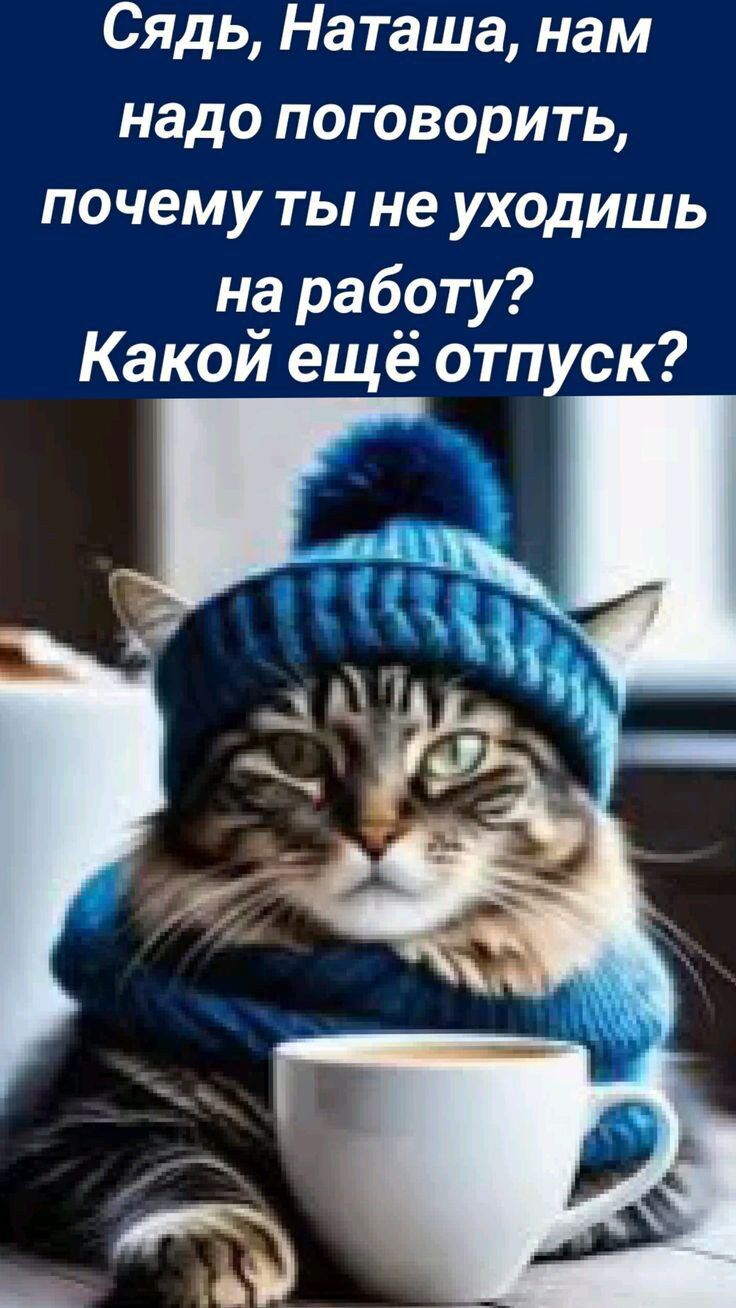 Сядь Наташа нам надо поговорить почему ты не уходишь на работу Какой ещё отпуск