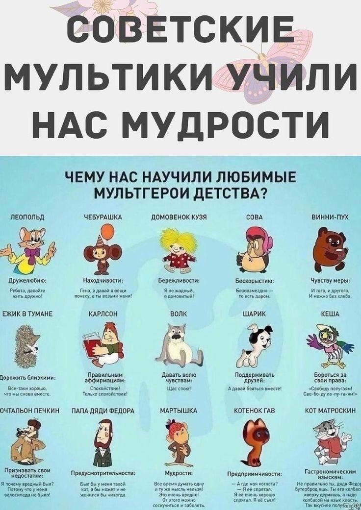 сбввтскиЕ мультики уі мпи НАС МУДРОСТИ ЧЕМУ НАС НАУЧИЛИЛЮБИМЫЕ МУЛЬТГЕРОИ дЕТСТВА