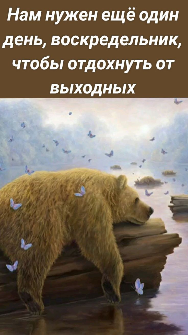 Нам нужен ещё один день воскредельник чтобы отдохнуть от выходных