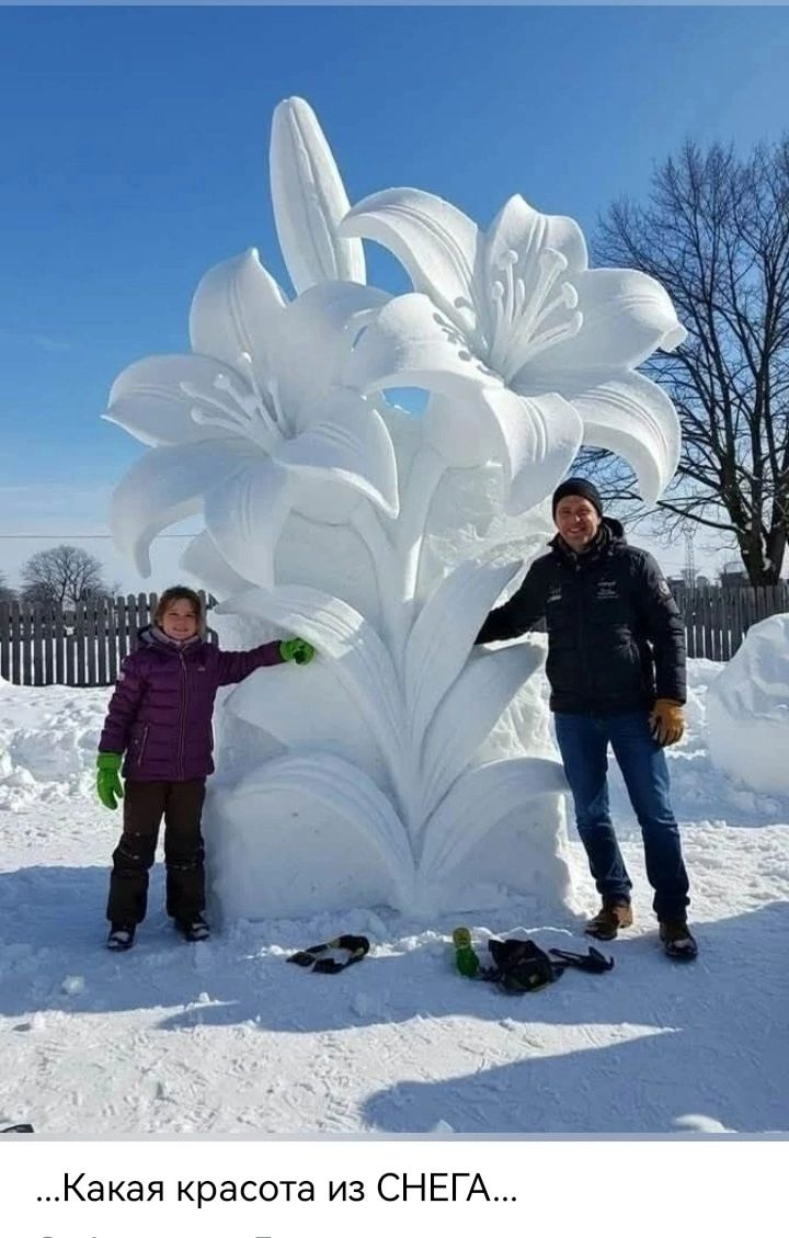 Какая красота из СНЕГА