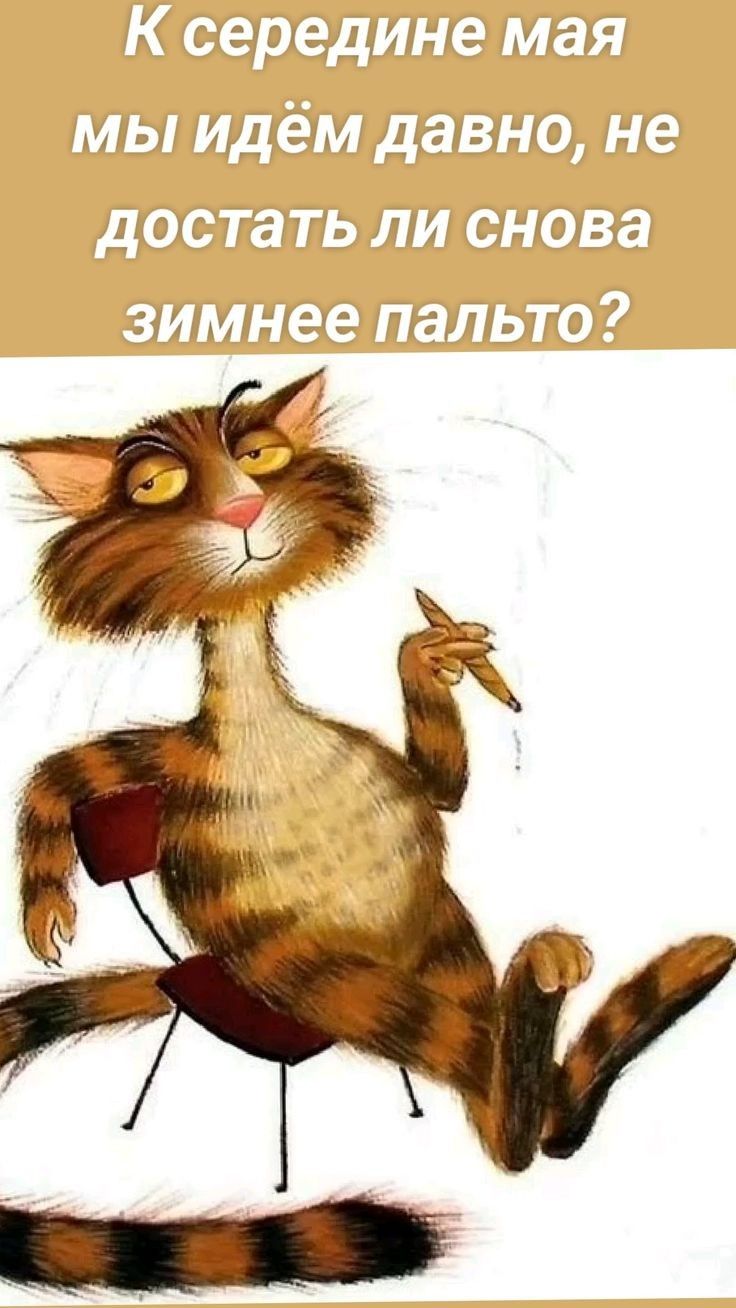 К середине мая мы идём давно, не достать ли снова зимнее пальто?
