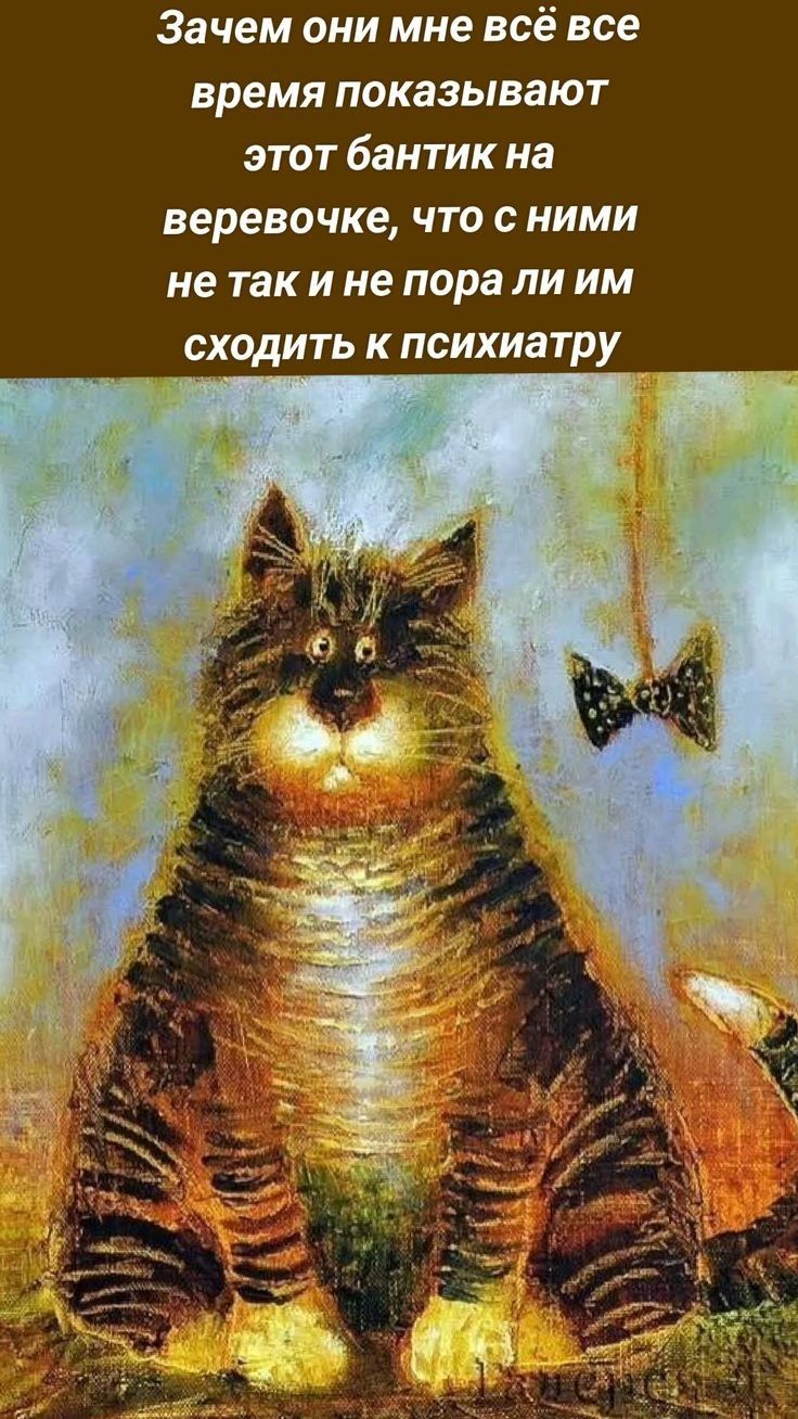 Зачем они мне всё всё время показывают этот бантник на веревочке, что с ними не так и не пора ли им сходить к психиатру