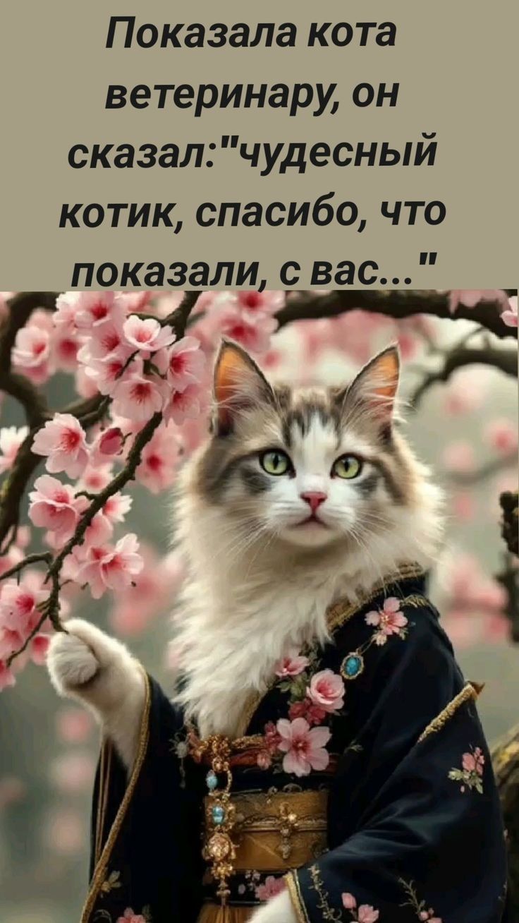 Показала кота ветеринару, он сказал: 