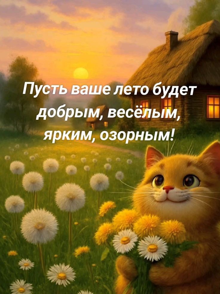 Пусть ваше лето будет добрым, весёлым, ярким, озорным!
