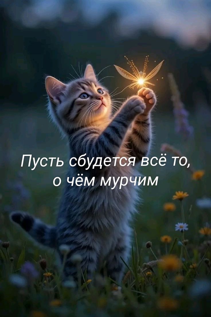 Пусть сбудется всё то, о чём мурчим