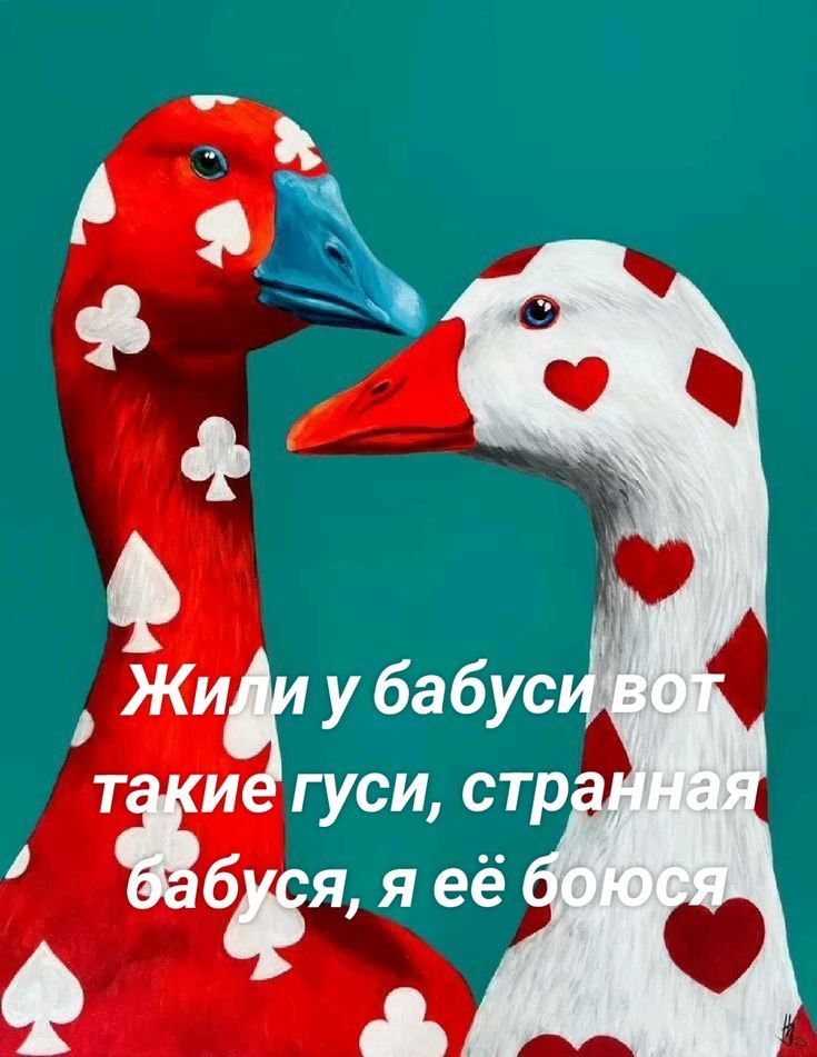 Жили у бабуси вот такие гуси, странная бабуся, я её боюсь