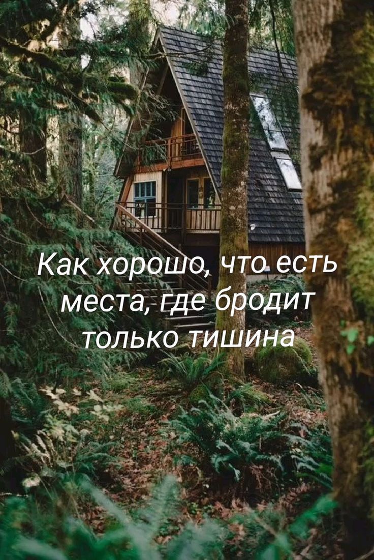 Как хорошо, что есть места, где бродит только тишина