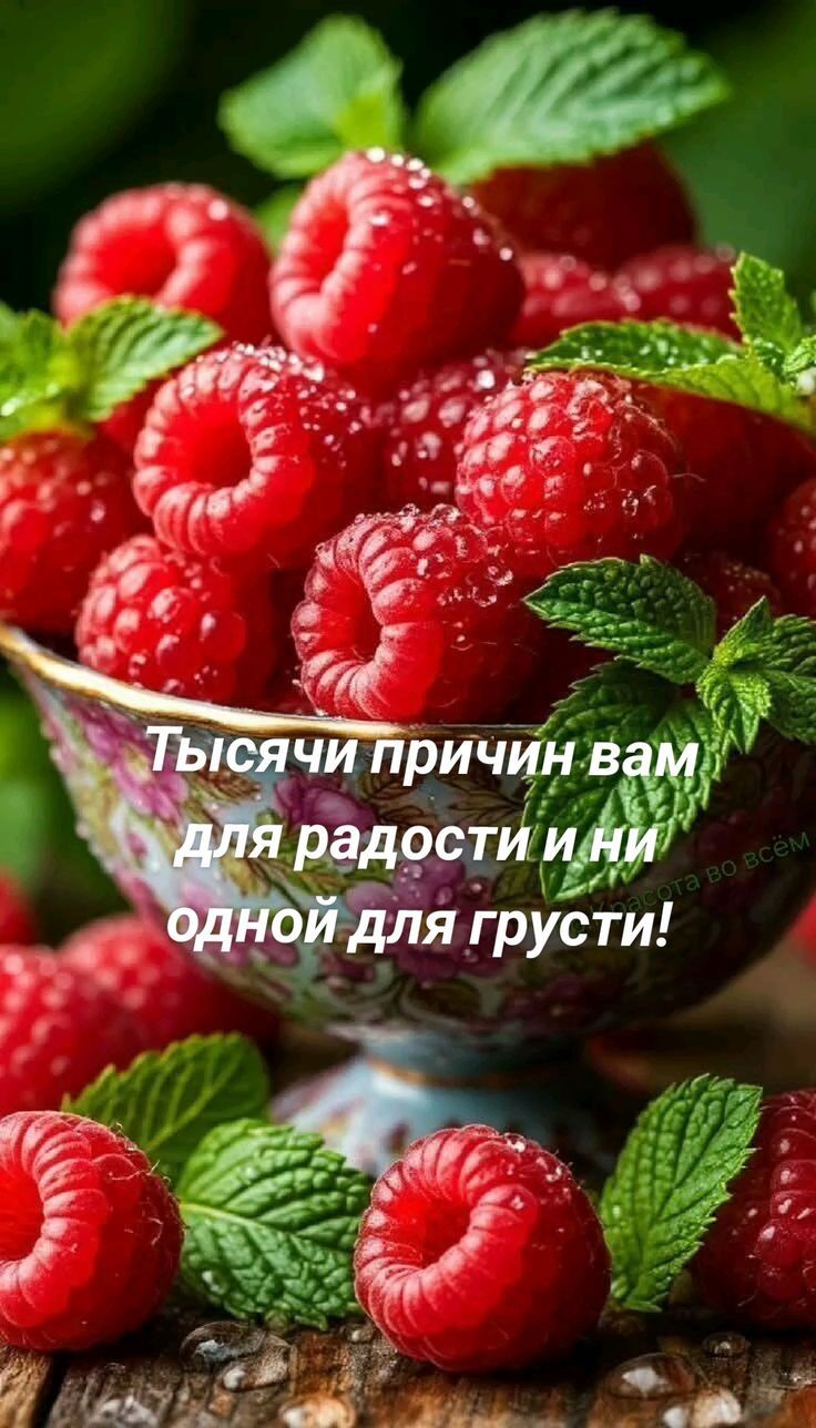 Тысячи причин вам для радости и ни одной для грусти!