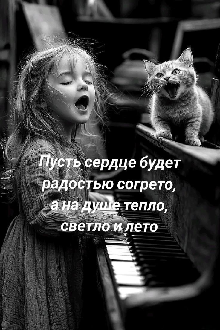 Пусть сердце будет радостью согрето, а на душе тепло, светло и лето.
