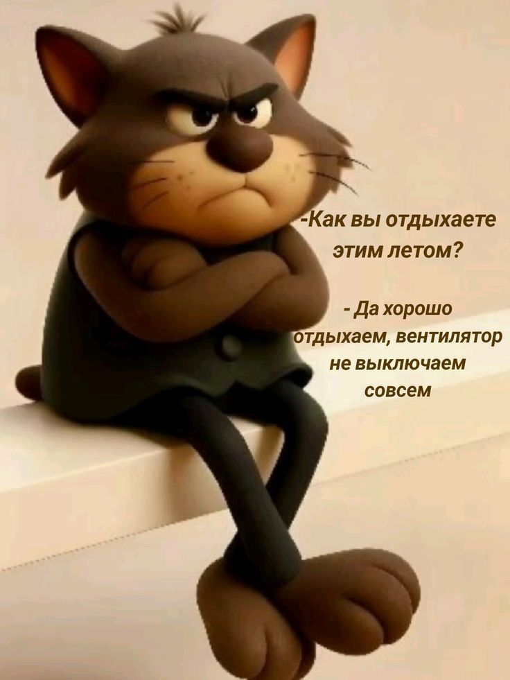 -Как вы отдыхаете этим летом?
- Да хорошо отдыхаем, вентилятор не выключаем совсем