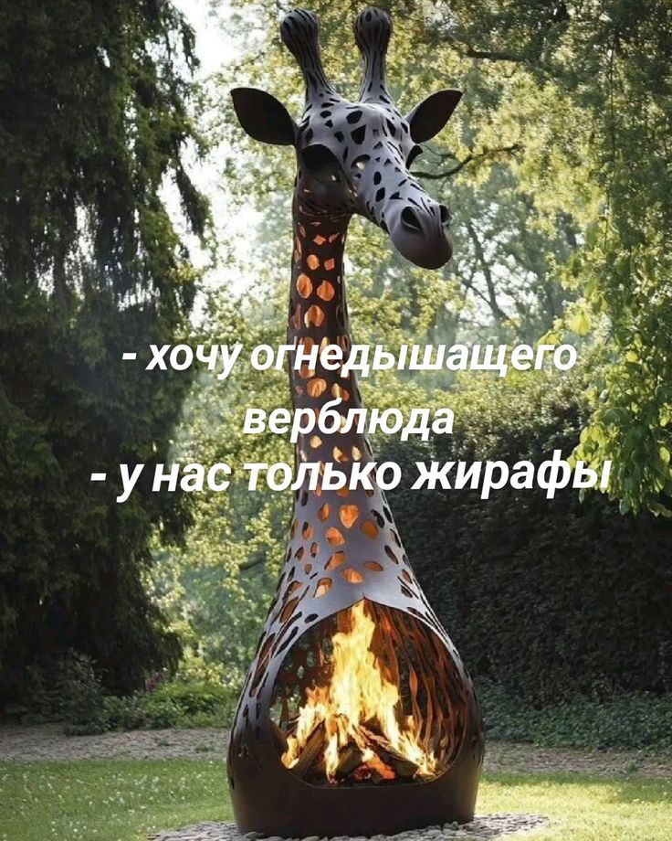 - хочу огнедышащего верблюда
- у нас только жирафы
